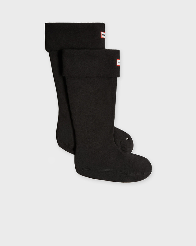 Hunter Socks Fleece Tall Boot Black L
