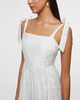 Malina Klänning Adri Embroidered Maxi  Vit 42