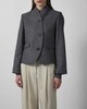 Dagmar Jakke Short Curved Charcoal 34