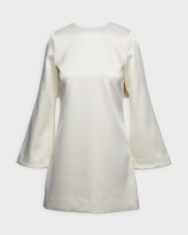 Malina Dress Elna Bow Mini Offwhite 38