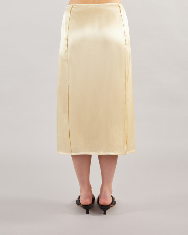 Acne Studios Light Satin Skirt Yellow 40