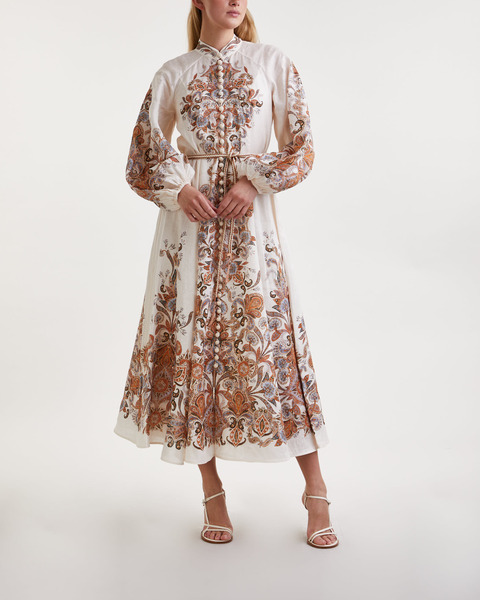 Klänning Devi Billow Long  Ivory 2