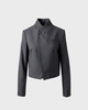 Wakakuu Icons Kavaj Turn Collar Wool Grå M