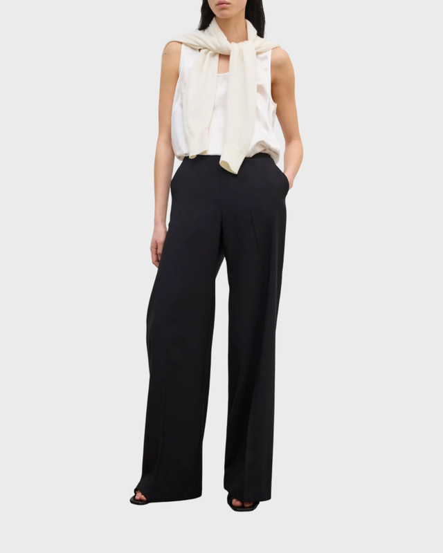 Dagmar Pants Elastic Wool Black 38