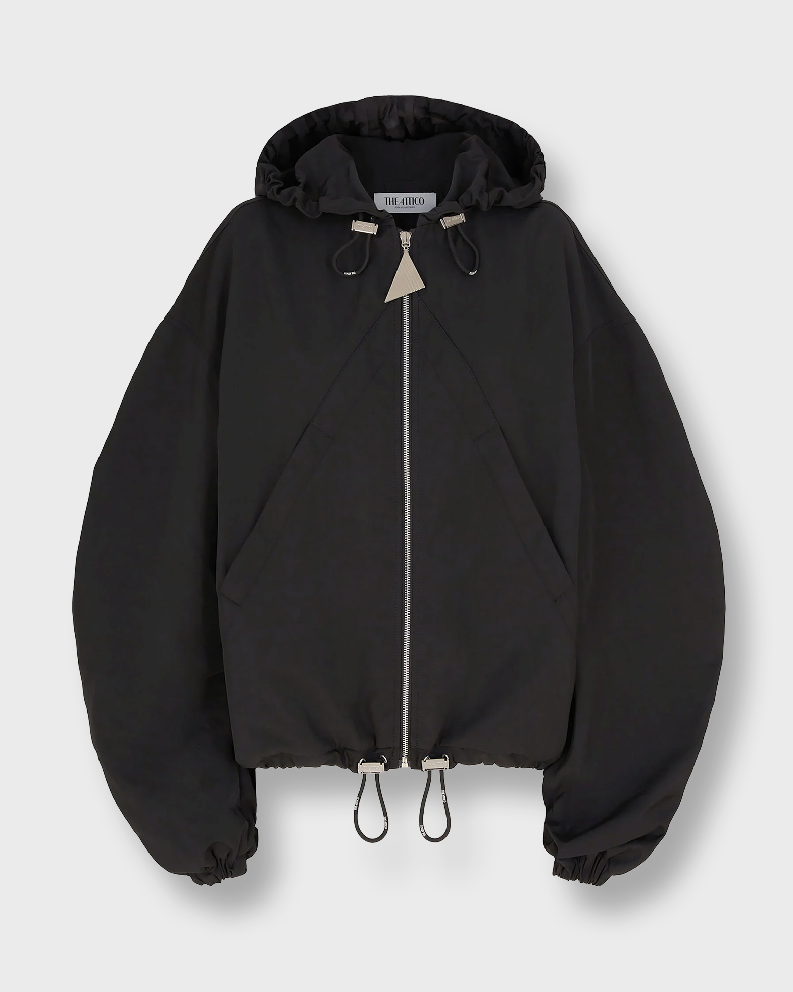 The Attico Women's Black Jacket Bomber It 42 (Eur 38)