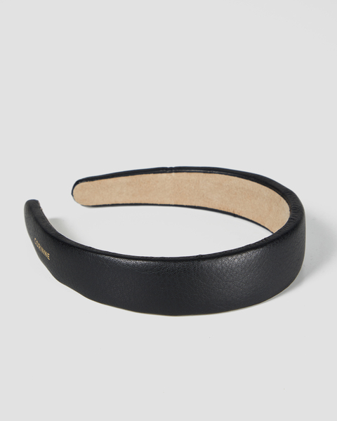 Diadem Leather Wide Plain Svart ONESIZE 1
