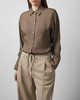 RÓHE Shirt Relaxed Shaped Brun 34