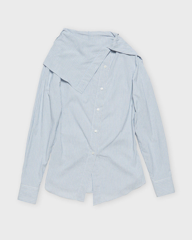 Acne Studios Shirt Button Up Blouse Blå/vit 40