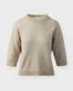 Wakakuu Icons Top Apex Wool Cashmere Oyster XS