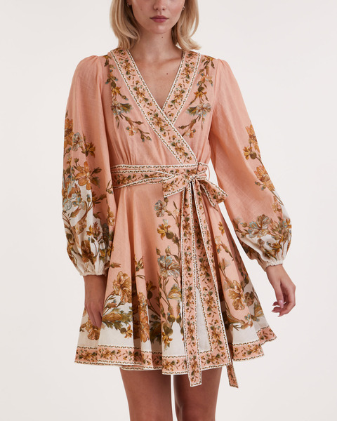 Dress Chintz Wrap Mini Rosa 1