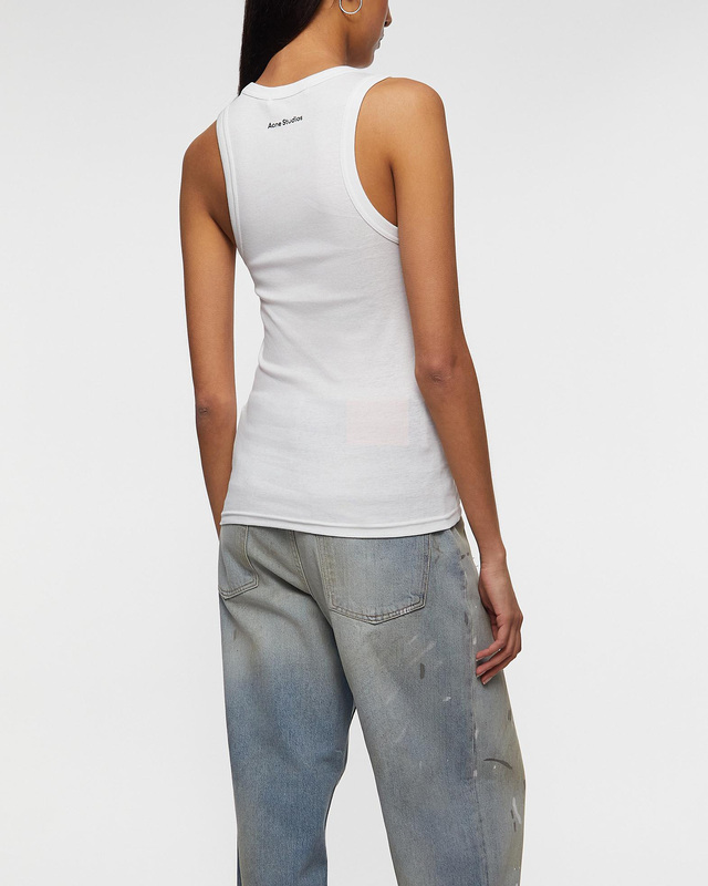 Acne Studios Top Heart Logo White S