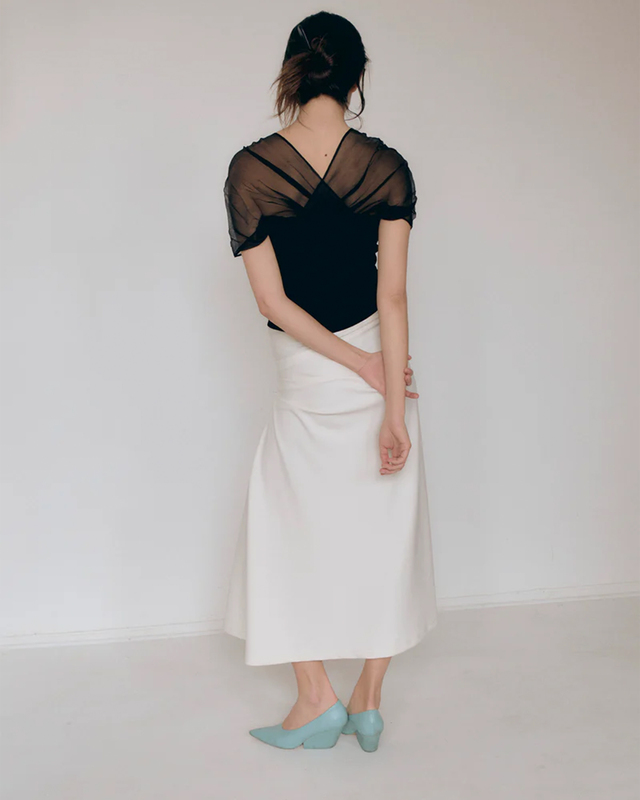 Leoní Top Indira Silk-Georgette Black 40