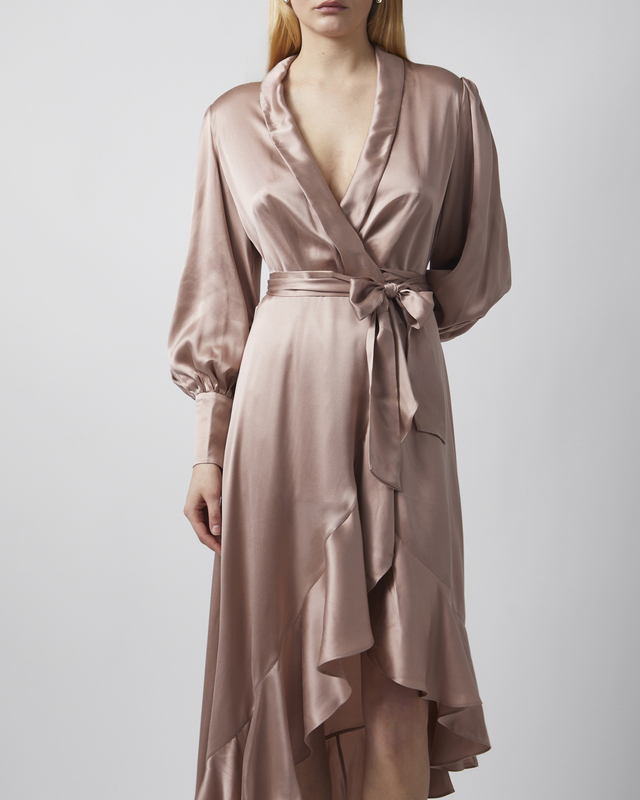 Zimmermann Dress Silk Wrap Midi  Light pink 3 (L-XL)