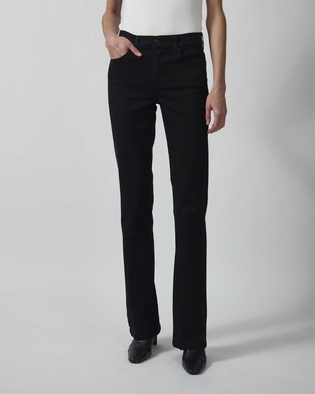 7 For All Mankind Jeans Bootcut Rinsed Black Black wash 30