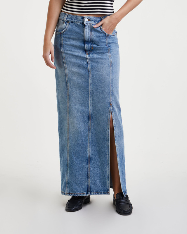 Dagmar Skirt Denim Ljusblå 40