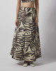 Malina Nederdel Meline Jacquard Midi White/Brown 38
