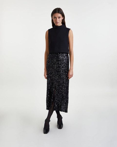 Skirt Alba Sequin Black 1