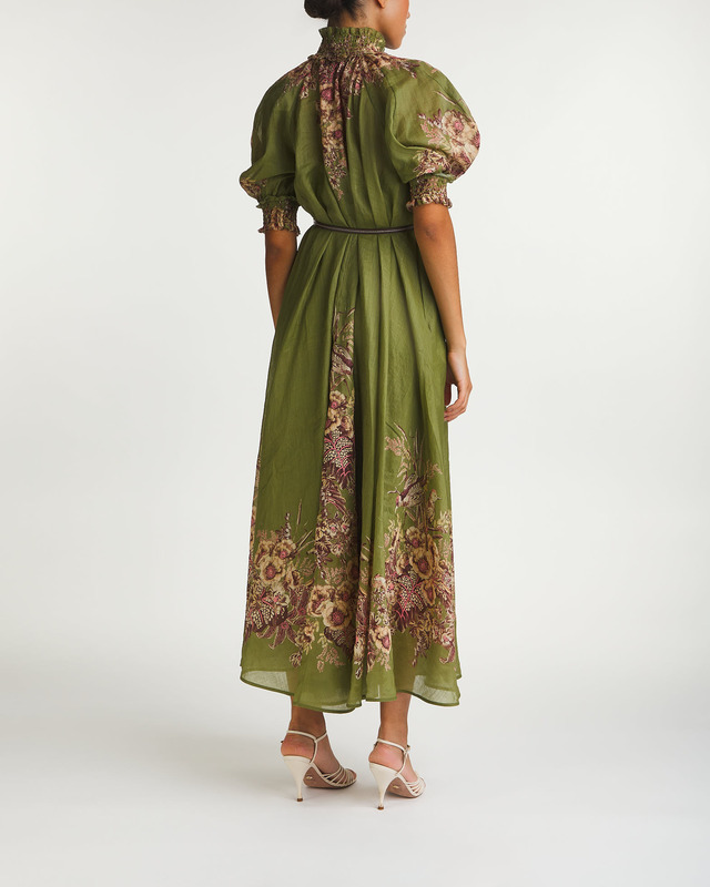 Zimmermann Klänning Ottie Swing Maxi Khaki 2 (M-L)