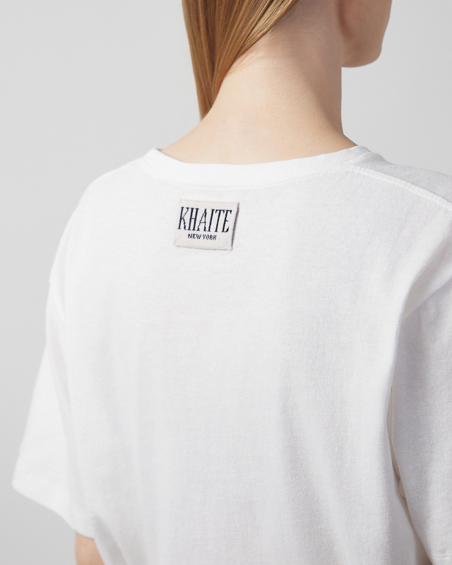 KHAITE T-shirt Mae Short Sleeve White L