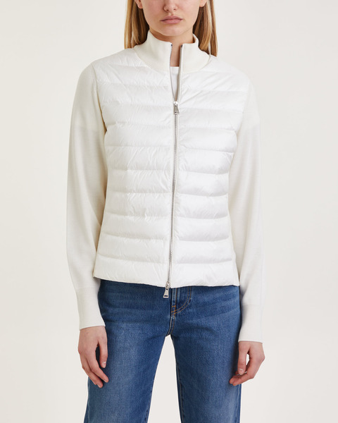 Kofta Cardigan Tricot Vit 1