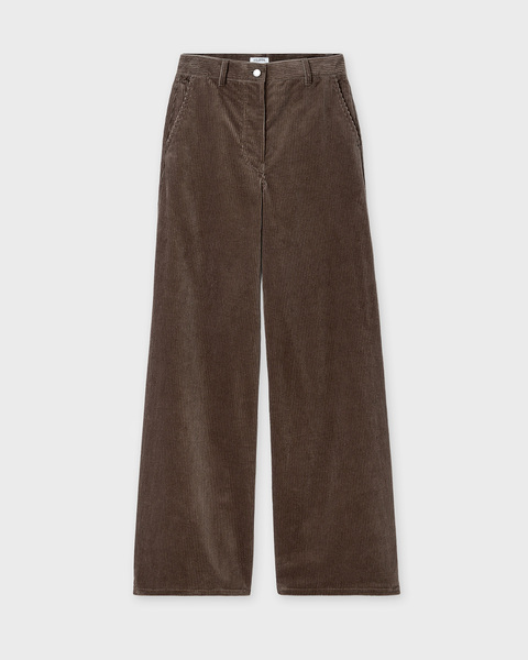 Byxor Wide Leg Corduroy  Beige/grå 1
