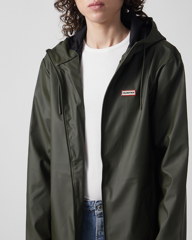 Hunter Coat Andrea PU Rain Mörkgrön XS