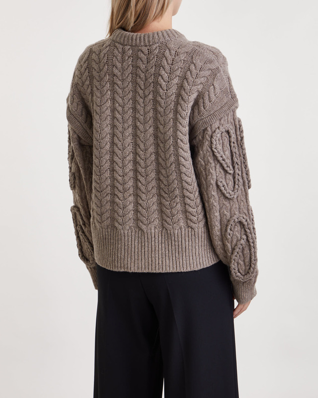 The Garment Tröja Cable Braided Knit Hasselnöt UK 8 (EUR 36)