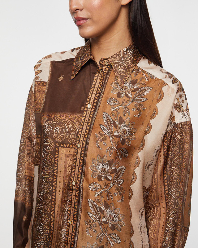 Zimmermann Skjorta Lucky Manstyle Chocolate 1 (S-M)