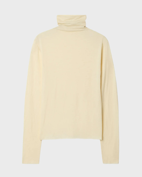 Topp Wool Jersey Rollneck Cream 1
