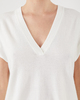 Wakakuu Icons Knitted V-Neck Top Offwhite XS