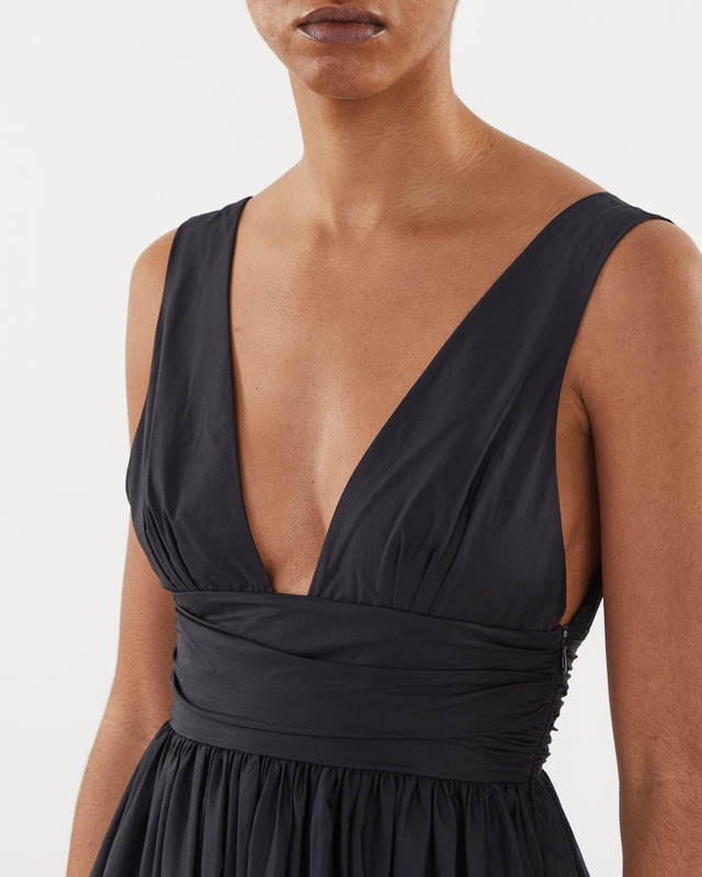 Matteau Tiered Plunge Dress Svart 2 (S)