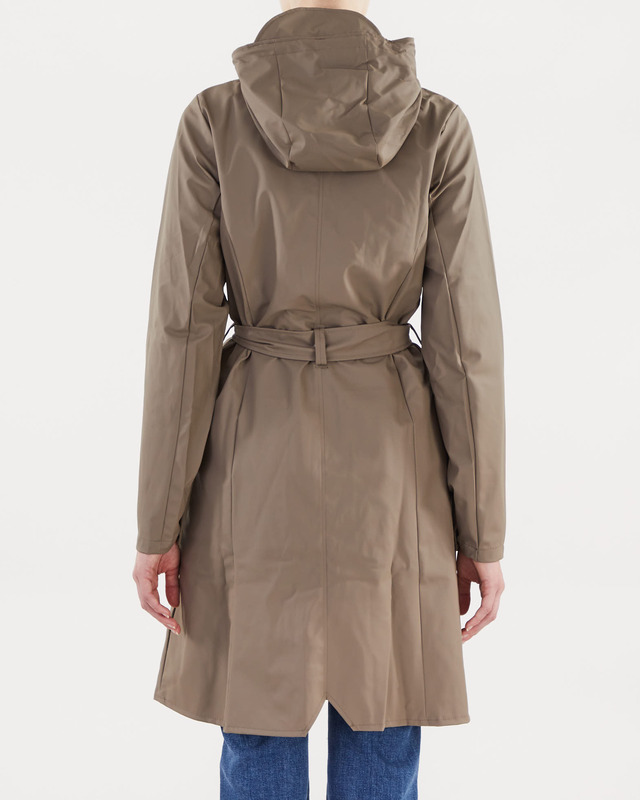 Rains Curve Jacket Taupe XS