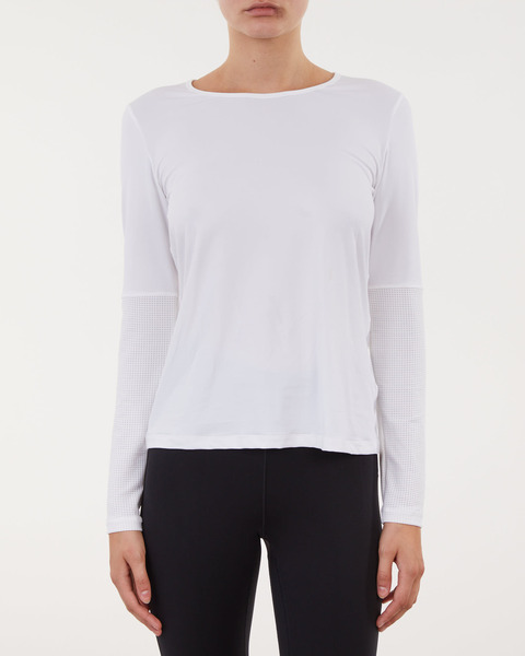 Topp Essential Mesh Detail Long Sleeve Vit 1