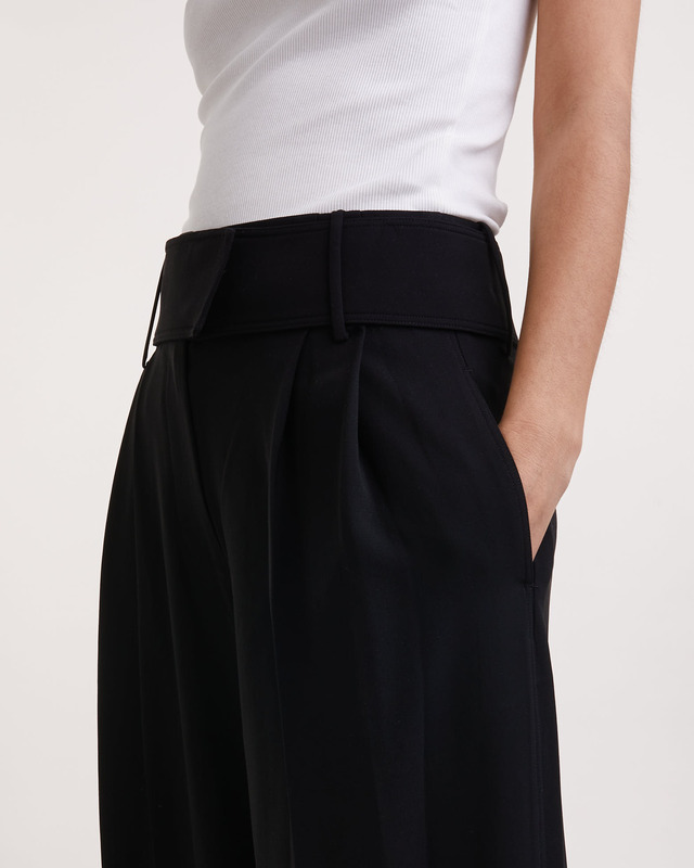 Proenza Schouler Trousers Matte Viscose Crepe Svart US 6 (EUR 38)