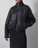 Wakakuu Icons Jacket Leather Funnel Neck Black L