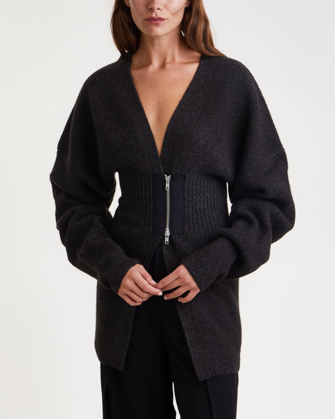 Kofta Spade Zip Mörkbrun 1