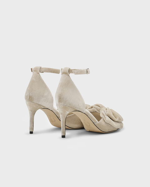 Marita Velvet Klack Beige 2