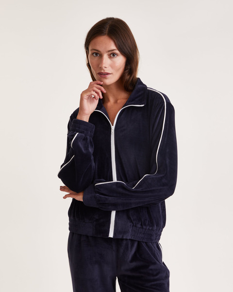 Sweater Louie Zip Navy 1