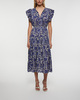 Ulla Johnson Klänning Kairi Flutter Sleeve Midi  Blå US 4 ( EUR 36)