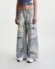 Acne Studios Jeans Printed Distressed Light blue 36