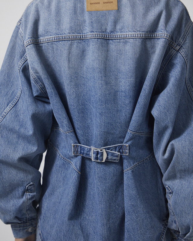 Samsøe Samsøe Skjorte Saharp seam 16141 Light blue wash M