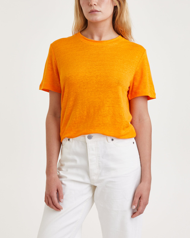 Rodebjer T-Shirt Ninja Linen Orange L