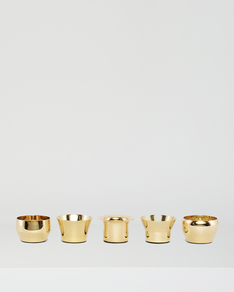 Candle Holder Kin Set of 5 Gold ONESIZE 1