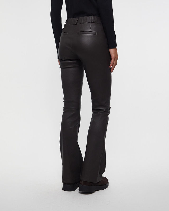 Wakakuu Icons Trouses Stretch Leather Pants Brun 32