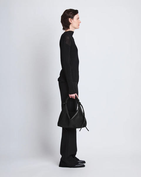 Bag Medium Drawstring Shoulder Black ONESIZE 2