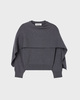RÓHE Sweater Cape Grey melange 34