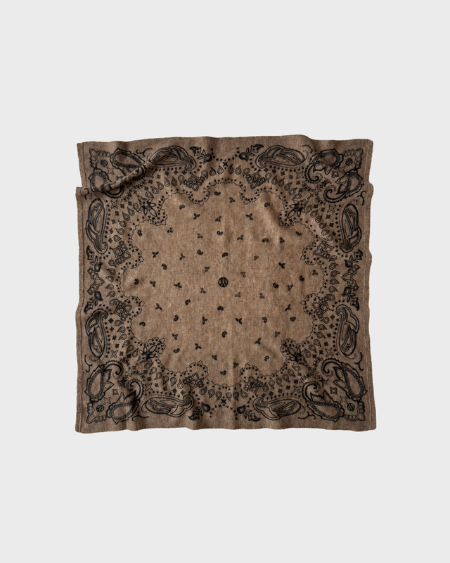 Le Scarf Tørklæde Cashmere Paisley Greige 65x65 ONESIZE