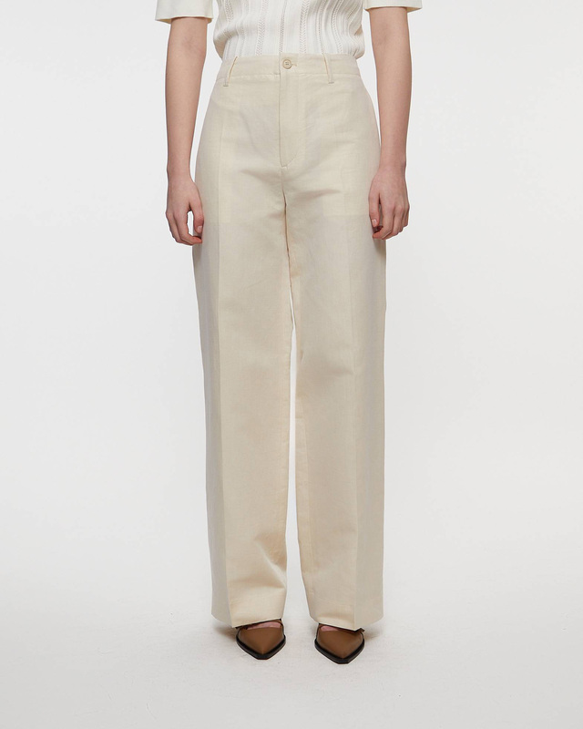 Filippa K Byxor Relaxed Straight  Creme 42