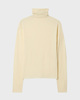 Dagmar Topp Wool Jersey Rollneck Cream M