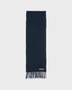 Acne Studios Scarf Fringe Wool Skinny Navy ONESIZE